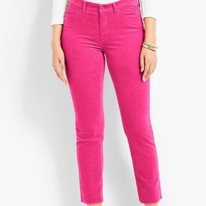 Talbots Pink Frayed Hem Corduroy Pants